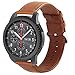 Galaxy Watch 46mm Bands, Gear S3 Bands, KADES 22mm Universal Leather Replacement Strap with Quick Release Pin Compatible for TicWatch Pro/Amazfit Stratos Smart Watch, Large, Brown and Cofee