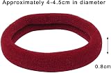 nuoshen 100 Pcs Hair Ties Cotton Bands Elastic Thick Hair Bobbles 10 Colors view 2