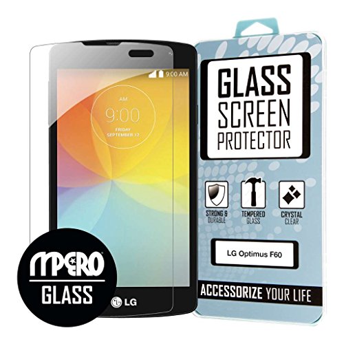 MPERO LG Optimus F60 / Tribute / Transpyre Tempered Glass Screen Protector Cover, Clear