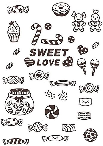 Removable Creative 3D Cute DIY Candy Restaurant Wall Decals Kids Room Wall Decorations Art Décor Stickers Nursery Décor 3D PVC Art Decal Bedroom Bathroom Window Sticker