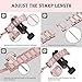 Wearlizer Light Purple Thin Leather Compatible with for iWatch Band 38mm 40mm Womens Slim Sport Strap Replacement Wristband Leisure Small Bracelet (Rose Gold Metal Clasp) Series 5 4 3 2 1 Edition