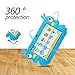 7 Inch Kids Tablet PC Quad Core 1024600 IPS Eye Protect Display 1GB RAM 16GB Storage Bluetooth WiFi Dual Camera with Kids Educational Software Parental Control (Blue)