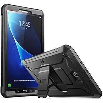 SupCase [Unicorn Beetle PRO Series Case Designed for Samsung Galaxy Tab A 10.1 inch, with Built-in Screen Protector for Samsung Galaxy Tab A 10.1 inch 2016 (SM-T580/T585) No Pen Version(BLK)