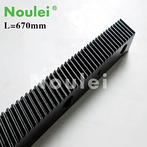 1.25 modulus helical Gear Rack steel 670mm high precision for cnc router