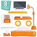 Wooden Wonders Luxurious Living Room Set, Colorful Dollhouse Furniture (8pcs.) by Imagination