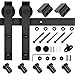 Homedex Sliding Barn Door Hardware Kit Black 6.6FT J Steel Set