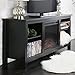 Home Accent Furnishings Lucas 58 Inch TV Stand with Fireplace in Black