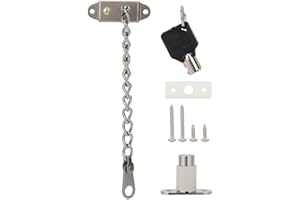 Anti-Theft Door Chain Lock Stainless Steel Aluminum Alloy Door Window Children Safety Prevent-Fall Chain for Home, Kindergart