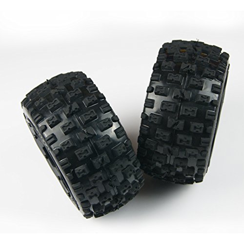 Xmax Racing Baja 5B Rear Off-Road Knobby Tyre Tire Wheel fits HPI King Motor Rovan Buggy