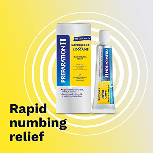 Preparation H Rapid Relief Hemorrhoid Cream with Lidocaine, Numbing