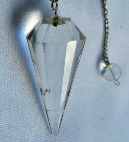 Multifaceted Clear Quartz Crystal Pendulum by Mystic Crystal Collection