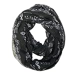 Wrapables Lightweight Musical Notes Infinity Scarf