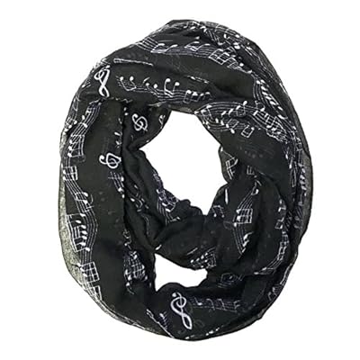 Wrapables Lightweight Musical Notes Infinity Scarf Wrapables Lightweight Musical Notes Infinity Scarf
