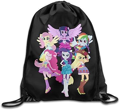 My Little Pony Equestria Girls Nylon Drawstring Bag Home Travel Sport Storage