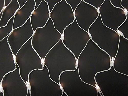 Sival Wedding Net Lights, 4 ft x 6 ft, 150 Frosted White Lights, White Wire