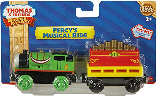 Fisher-Price Thomas & Friends Wooden Railway, Percy's Musical Ride Train - Battery Operated