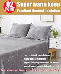 Jepson Soft Fur Velour Flannel Bed Sheets