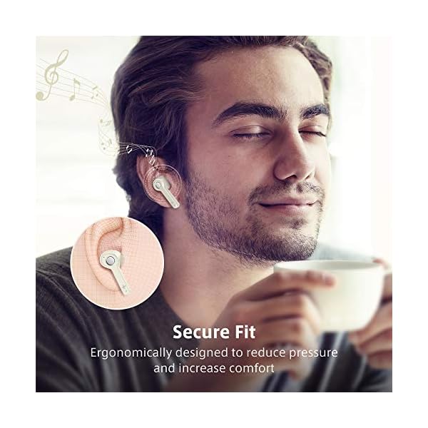 Wireless Earbuds, Upgraded Boltune Bluetooth V5.2 in-Ear Stereo Bluetooth Headphones, USB-C Quick Charge, IPX8…