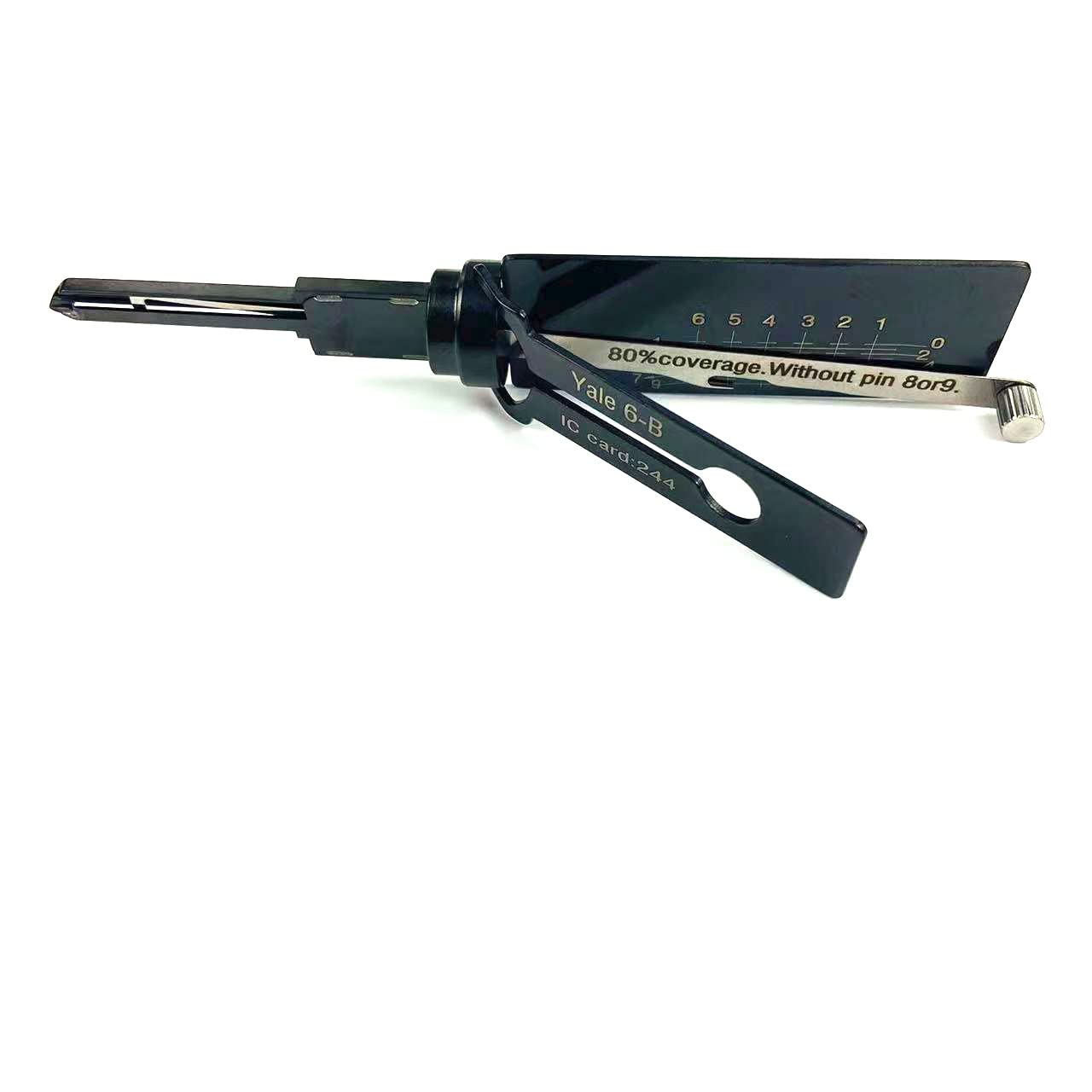 TPM Go Locksmith Lock Picking Tool for Yale Locks,Pick and Decoder 2 in 1 Tool UK Door LockPick Kit (Yale-6B)