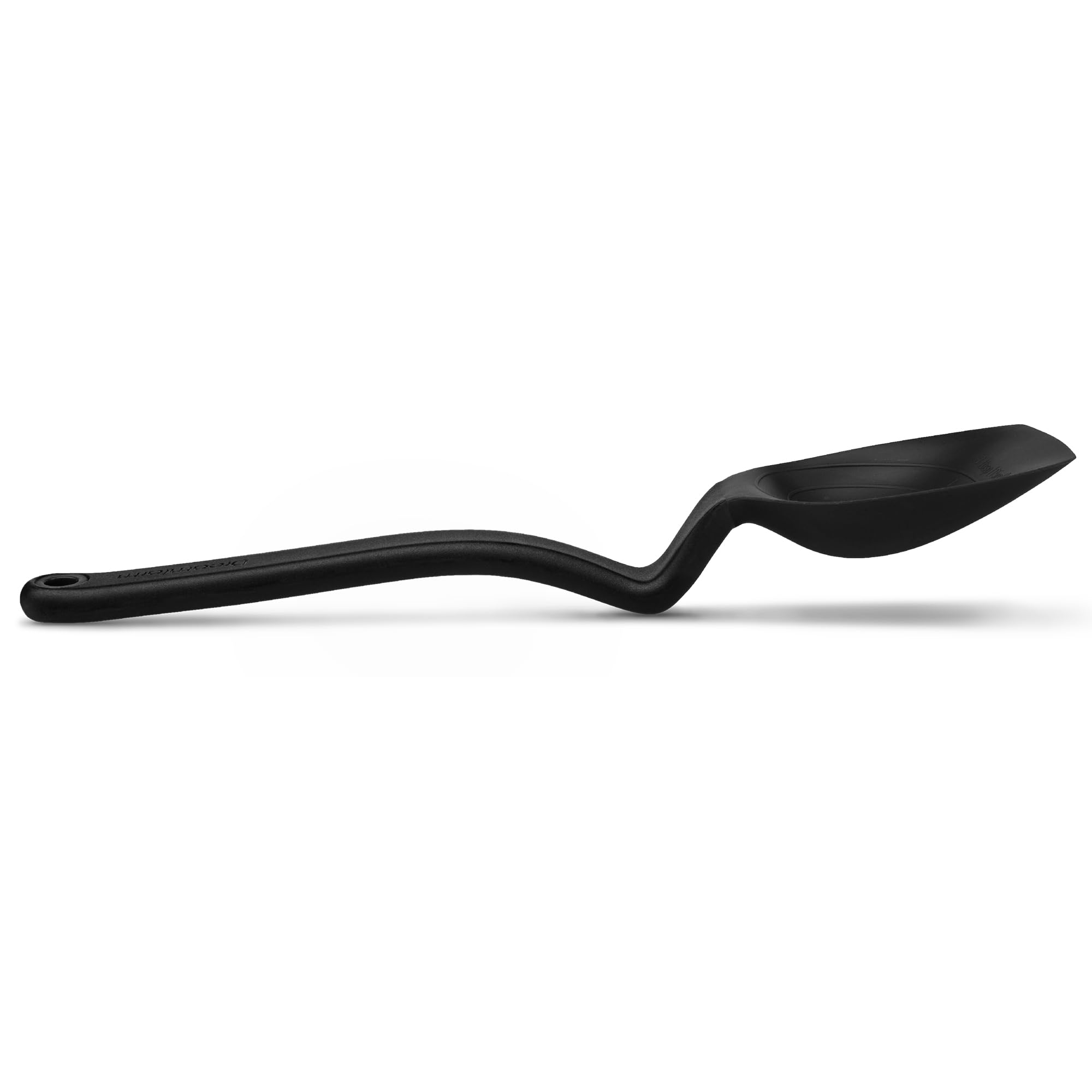 Dreamfarm Supoon Non-Stick Sit-Up Silicone Scraping, Serving, Cooking Spoon Measures 5ml Tsp & 15ml Tbsp - 11" Black