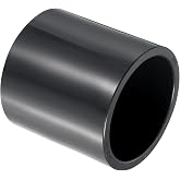 PATIKIL UPVC Pipe Fitting 3" Socket Schedule 80, Gray | Straight Coupling Adapter Connector