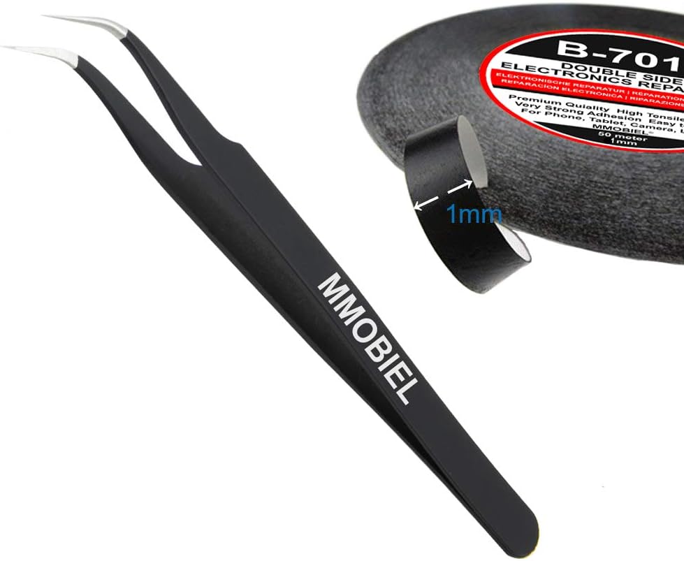 MMOBIEL Double Sided Adhesive Tape 1mm 50m Roll (164ft) Black Ultra Thin Mounting Tape for LCD Screen Repair Smartphone Tablet Laptop Glass Fix - Image 4