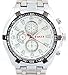 White Dial Stainless Steel Band Japanese Quartz Movement Watch Graduation Gift