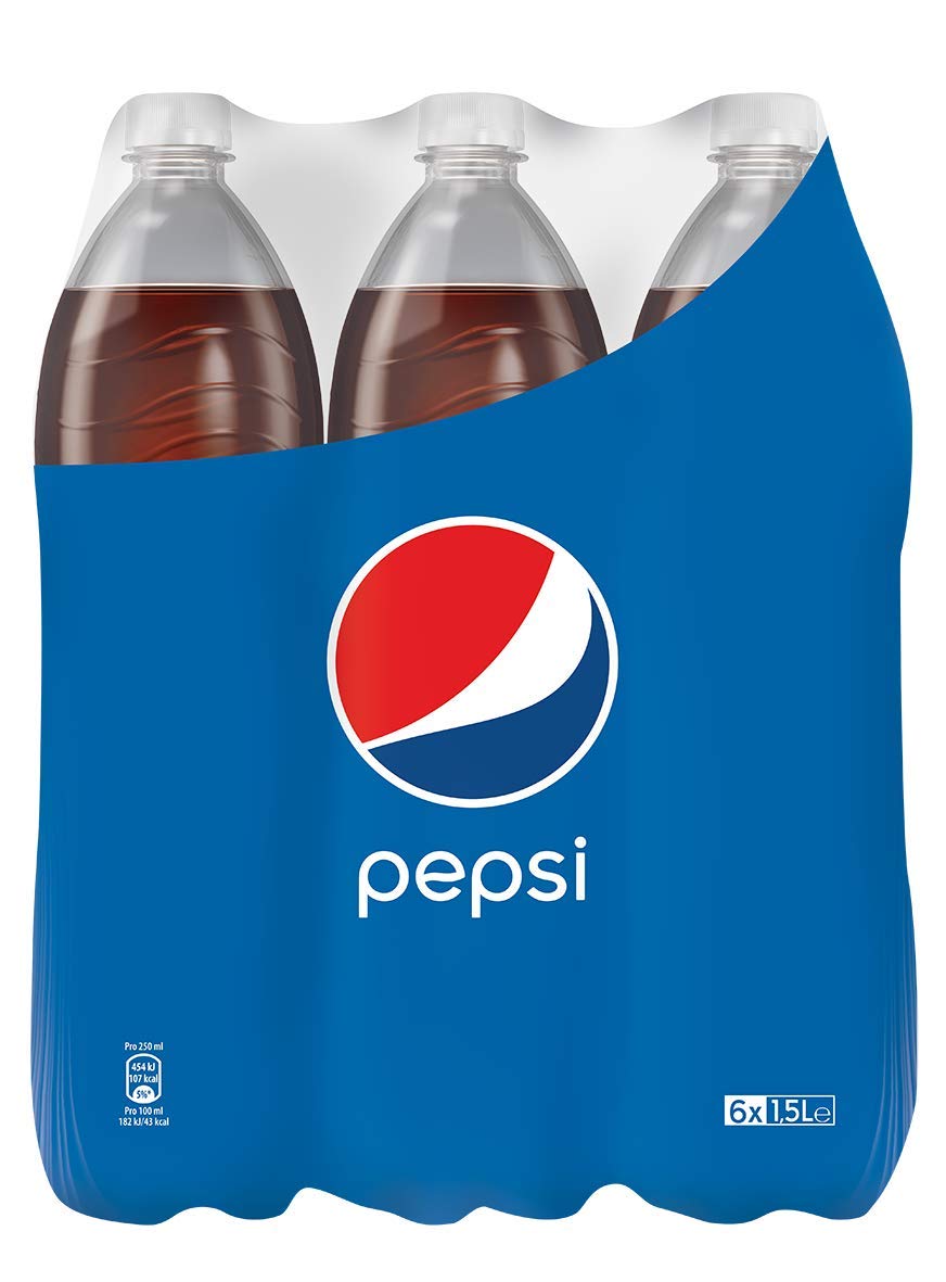 Pepsi Cola Das Original Von Pepsi Koffeinhaltige Cola In Der Flasche 6 X 1 5l Amazon De Lebensmittel Getranke
