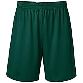 Soffe mens Athletic Drawstring Mini Mesh Nylon Shorts, 7" Inseam