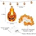 GIGALUMI Halloween Pumpkin String Lights 20 LEDs 8.2ft Battery Operated Jack-O-Lantern Lights for Halloween, Christmas, Party, Holiday