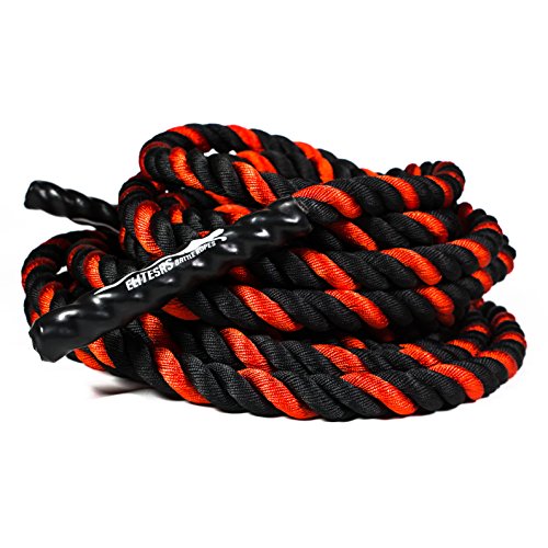 Elitesrs fitness battle ropes with anchor kit for core …