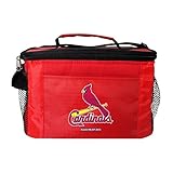 Kolder St Louis Cardinals Red 6 Pack Cooler Bag - Insulated Lunch Box or Tote