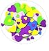 TECH-P Creative Life Self-adhesive EVA Foam Shapes Sticker,Craft Foam Stickers For Embellish cards, Posters, Scrapbooks And More (Heart)