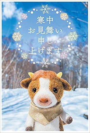 Amazon 3枚入 寒中見舞いはがき 普通郵便はがき 裏面印刷済み そのまま投函できます Wf957 ポストカード 絵柄付はがき 文房具 オフィス用品