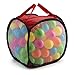 JaxoJoy 100 Pit Balls – Bulk Supply of Colorful, Crush Proof Plastic Balls for Ball Pit, Inflatable Jumper Tent, Swimming Pool & More – Non Toxic & BPA Free – FREE Storage Case