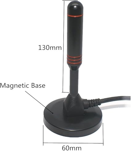 Antena Tdt De Varilla Digital Alta Ganancia Antena Tv De 35 Db Tv Pc Mac Potente Antena Amplificada Tdt Con Base Magnetica Estable Y 3m De Cable Dvb T Tdt Gran Potencia De Recepcion Amazon Es Electronica