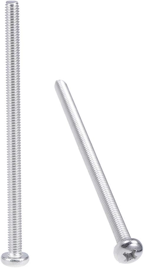 sourcing map M4x70mm Machine Screws Pan Phillips Cross Head Screw 304 Stainless Steel Fasteners Bolts 30Pcs