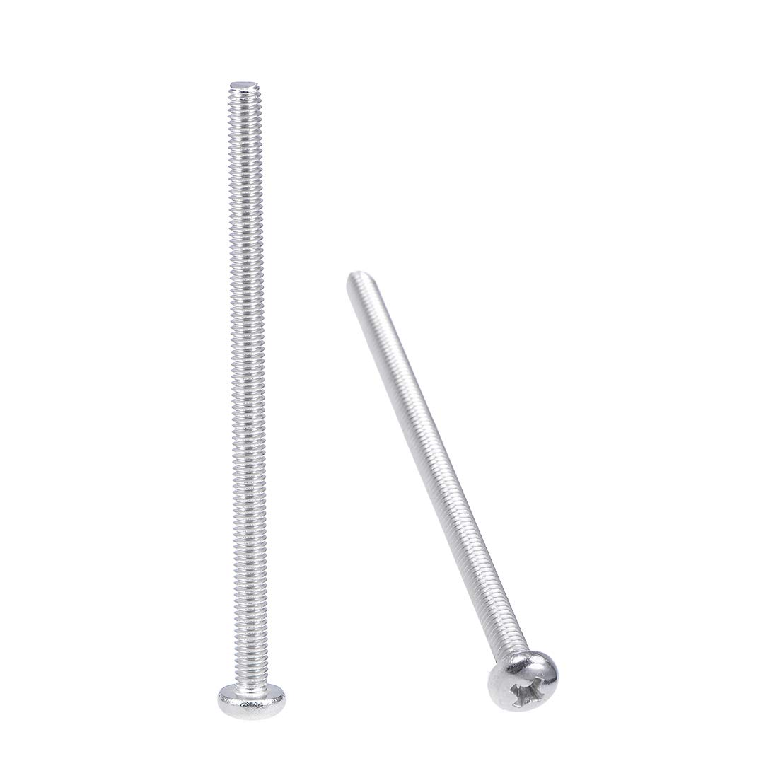 sourcing map M4x70mm Machine Screws Pan Phillips Cross Head Screw 304 Stainless Steel Fasteners Bolts 30Pcs โ image 1