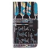 S6 Edge Case, Galaxy S6 Edge Case,Nancy's Shop *New* Fashion [Kickstand Feature] Sparkle Pattern Premium Pu Leather[Wallet Feature] Type Magnet Design Flip Protective Credit Card Holder Pouch Skin Case Cover for Samsung Galaxy S 6 Edge 2015 Smartphone (Built-in Credit Card/id Card Slot) and Screen Protector By Free (Four Feathers pattern)