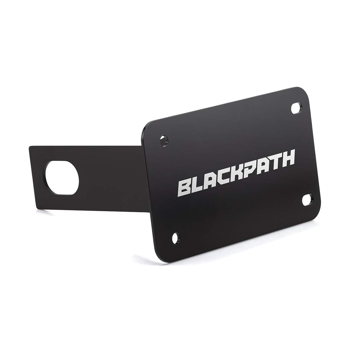 BlackPath - Fits Suzuki Horizontal License Plate Relocator Hayabusa + Gladius + Katana + Bandit + GSX-R + TL1000 Motorcycle Swingarm License Plate Bracket (Black) High Strenght Steel