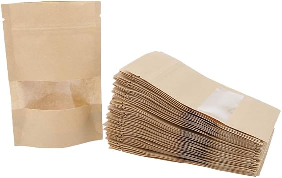 B Blesiya 50pcs Zip Lock Sac Alimentaire Nourriture Sachet Refermable