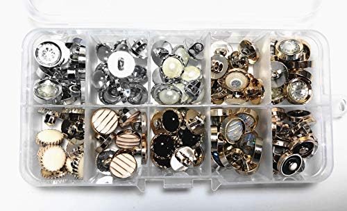 Summerdaisy 100PCS Resin Buttons Assorted Combined Colour Buttons Spherical for Stitching Craft Buttons for Stitching Artwork DIY Ornament Crystal Type