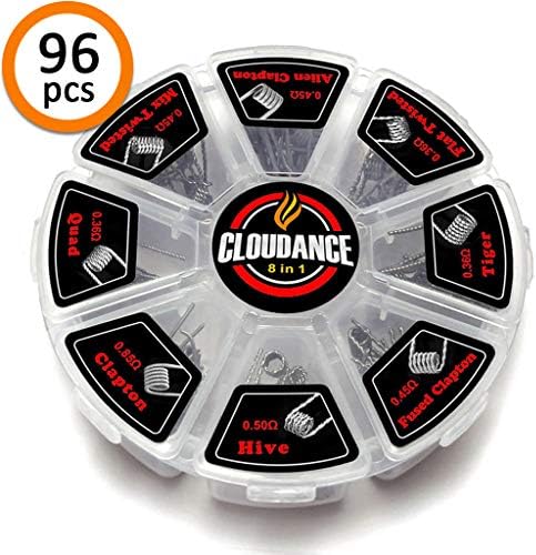 CLOUDANCE PrebuiltCoil Wire Coils for Craft Hobby Use 96 Pieces
