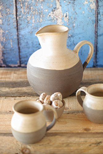 Water Jug, Ceramic Pitcher, Ceramic Carafe, Large Pottery Pitcher, Ceramic Vase, White Gray Pitcher, Juice Jug, Ready to ship, Israel art, gift for mom, ceramic christmas gift, big pitcher, handmade