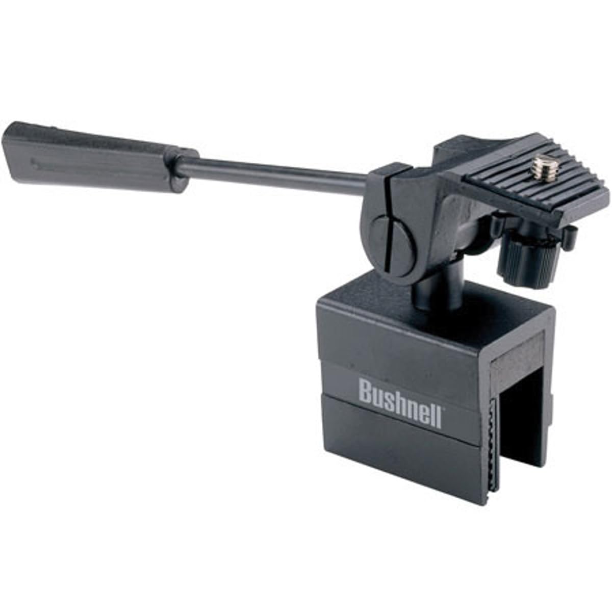 Bushnell - Large Car Window Mount - Heavy duty mount for larger spotting scopes - Bird Watching - 1/4" tripod plate - Includes tilt and pan handle - Black - 784405