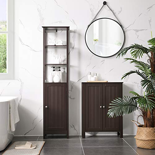 VASAGLE Floor Multifunctional Bathroom Storage with 3