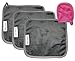 MICHIKO Set of 3 Reusable Makeup Remover Cloths, Includes Bonus Makeup Remover Mini Mitten Chemical Free Cleansing Towel Remover Wipes Face Clean