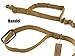 ArcEnCiel Heavy Duty Adjustable Nylon Tactical Military US Army Police Dog Training Leash Elastic Pet Quick Release Tactical Collars (Coyote Brown)