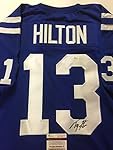Autographed/Signed TY T.Y. Hilton Indianapolis Colts Blue Football Jersey JSA COA