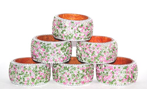 Alvi qmar special wooden premium shining napkin ring se…